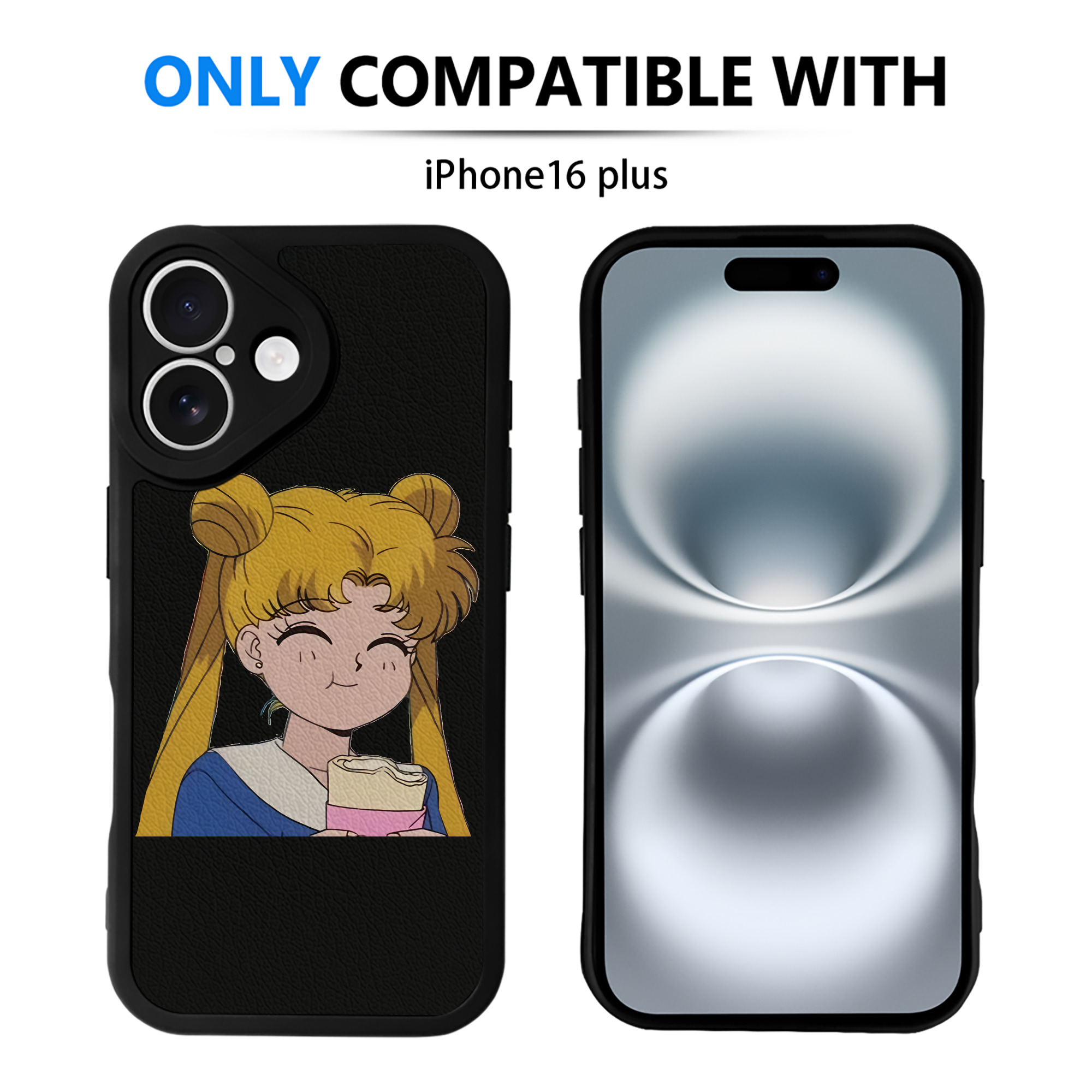 （画像用） 美少女戦士セーラームーン 愛野 美奈子 あいの みなこ Sailor Moon Aino Minako 【iPhone 16シリーズ対応】シリコンスマホケース（レザー調） 材質：シリコン